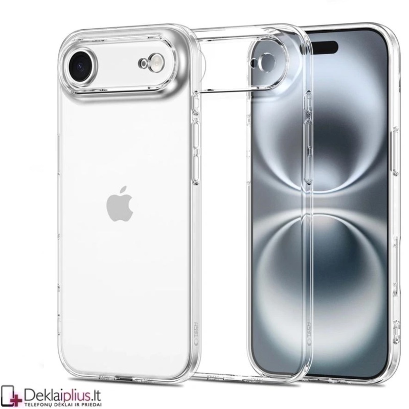 Silikoninis dėklas su kameros apsauga 2.0 mm storio - permatomas (Apple Iphone Air) Silikoninis dėklas su kameros apsauga 2.0 mm storio - permatomas (Apple Iphone Air)